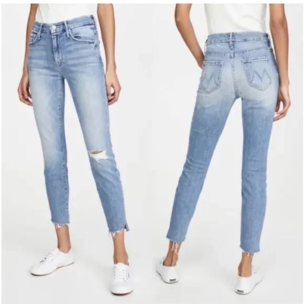 Mother Denim The Looker Ankle Step Fray, Exposed Secret Sister